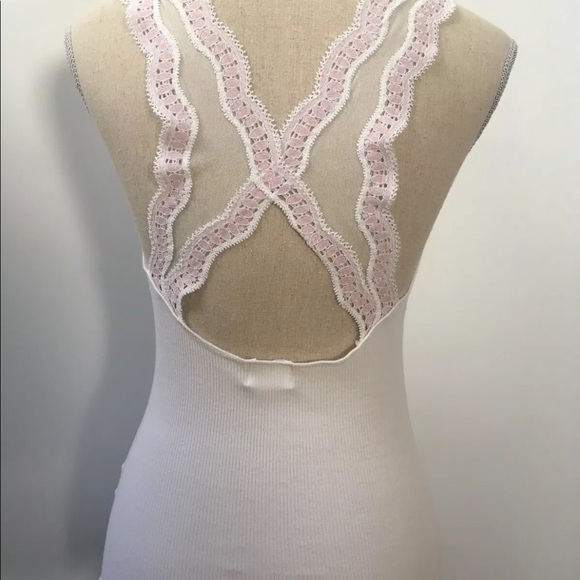 SOLD Free People Ribbed Lace Tank - Picture 5 of 9